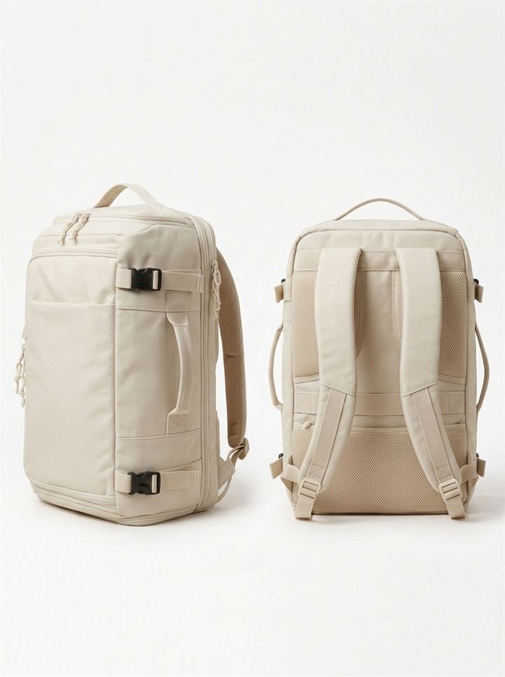 Travel & Business Backpack front and back view with padded straps